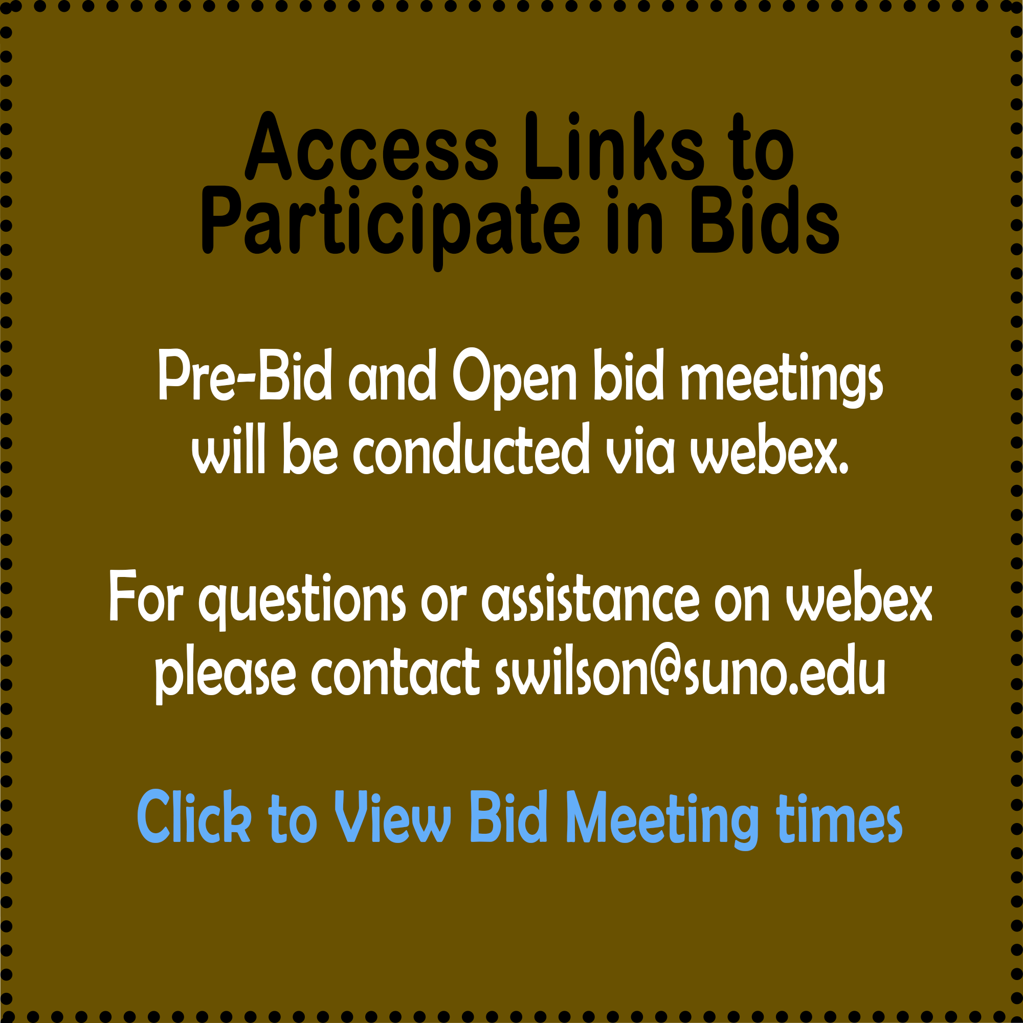 Access links to Participate in Bids